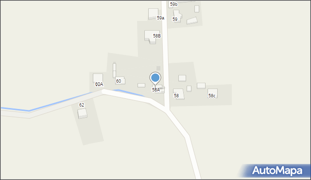 Pruśce, Pruśce, 58A, mapa Pruśce