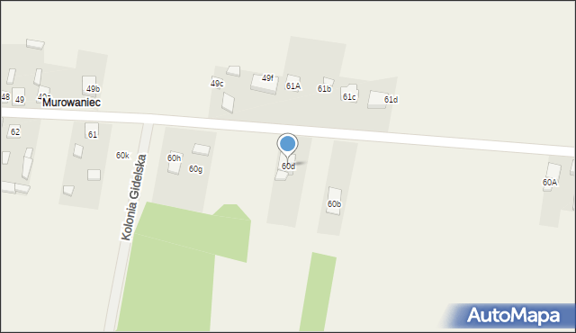 Prusicko, Prusicko, 60d, mapa Prusicko