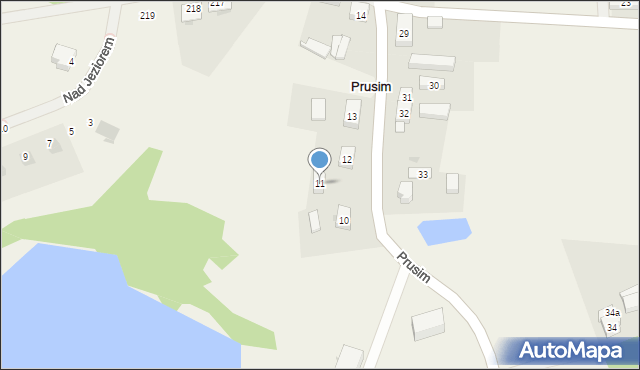 Prusim, Prusim, 11, mapa Prusim