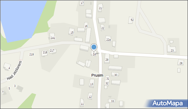 Prusim, Prusim, 14, mapa Prusim