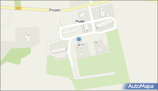 Prusim, Prusim, 5a, mapa Prusim