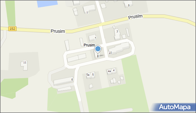 Prusim, Prusim, 8, mapa Prusim