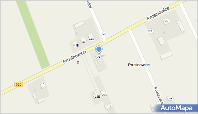 Prusinowice, Prusinowice, 24, mapa Prusinowice