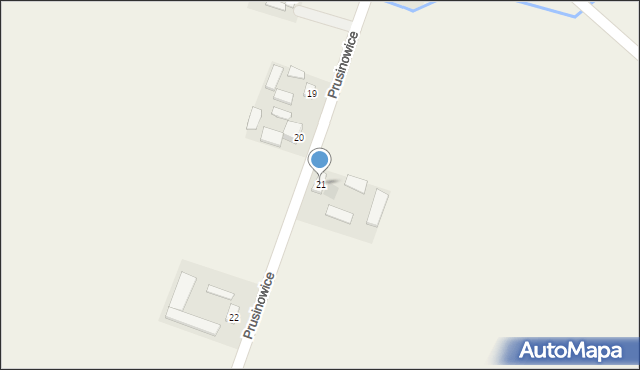 Prusinowice, Prusinowice, 21, mapa Prusinowice
