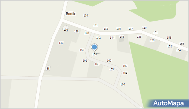 Prusinowice, Prusinowice, 158, mapa Prusinowice