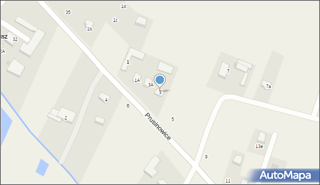 Prusinowice, Prusinowice, 3, mapa Prusinowice