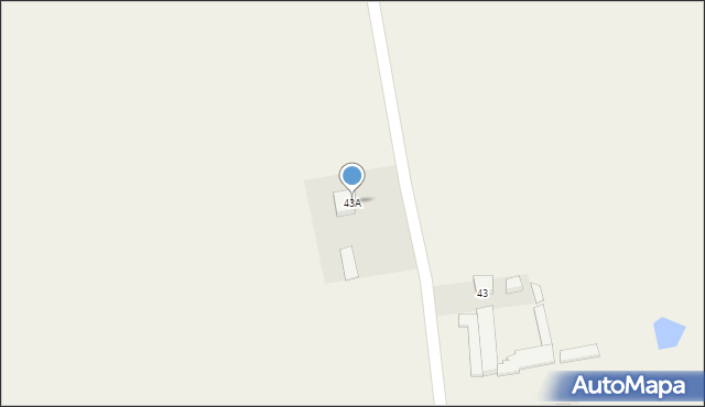 Prusinowice, Prusinowice, 43A, mapa Prusinowice