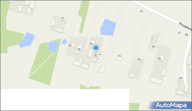 Prusinowice, Prusinowice, 61, mapa Prusinowice