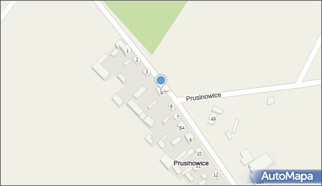 Prusinowice, Prusinowice, 4, mapa Prusinowice