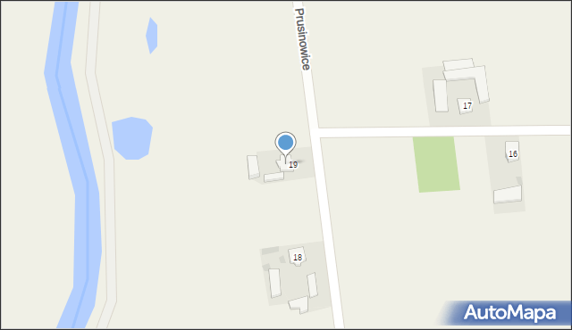 Prusinowice, Prusinowice, 20, mapa Prusinowice