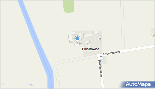 Prusinowice, Prusinowice, 21, mapa Prusinowice