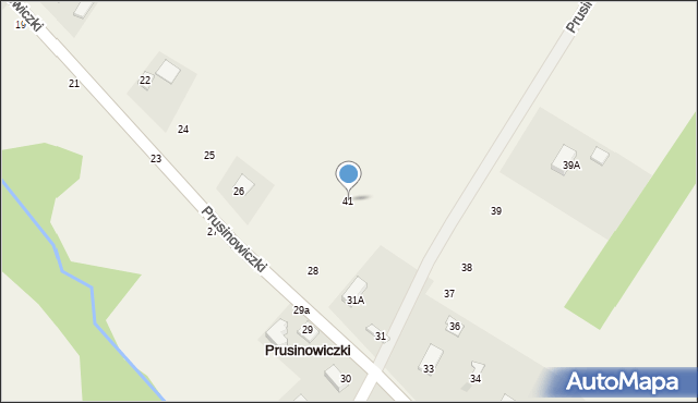 Prusinowiczki, Prusinowiczki, 41, mapa Prusinowiczki