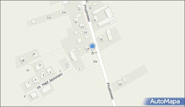 Prusinowo, Prusinowo, 26, mapa Prusinowo