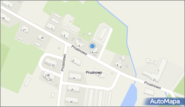 Prusinowo, Prusinowo, 7, mapa Prusinowo