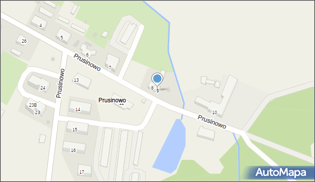 Prusinowo, Prusinowo, 9, mapa Prusinowo