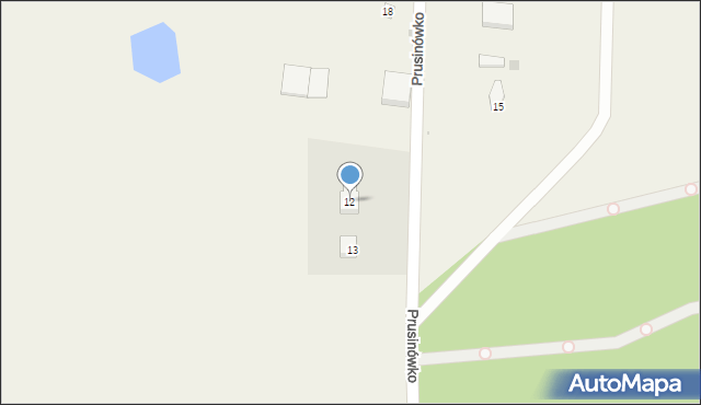 Prusinowo Wałeckie, Prusinowo Wałeckie, 12, mapa Prusinowo Wałeckie