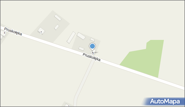 Pruskołęka, Pruskołęka, 5, mapa Pruskołęka