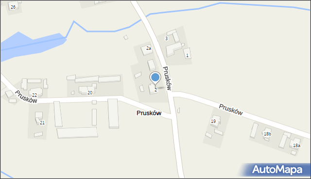 Prusków, Prusków, 2, mapa Prusków