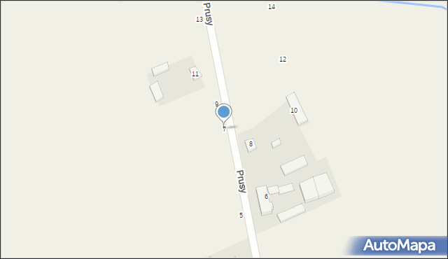Prusy, Prusy, 7, mapa Prusy