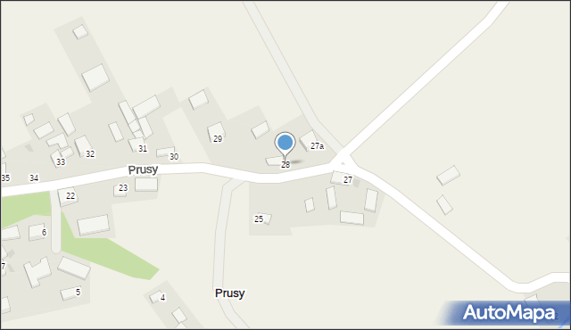 Prusy, Prusy, 28, mapa Prusy