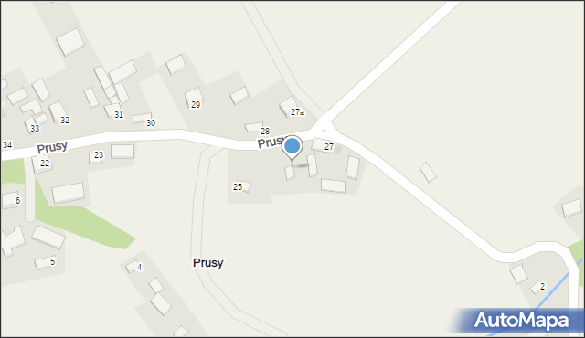 Prusy, Prusy, 28a, mapa Prusy