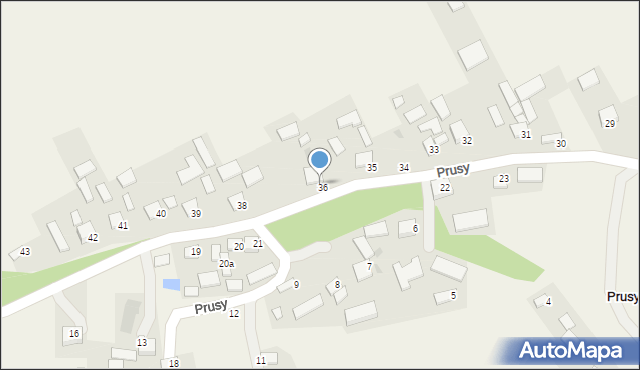 Prusy, Prusy, 37, mapa Prusy