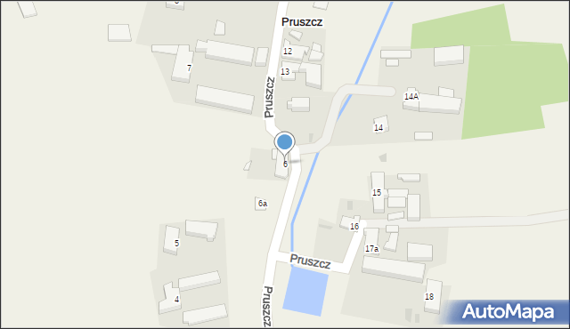 Pruszcz, Pruszcz, 6, mapa Pruszcz