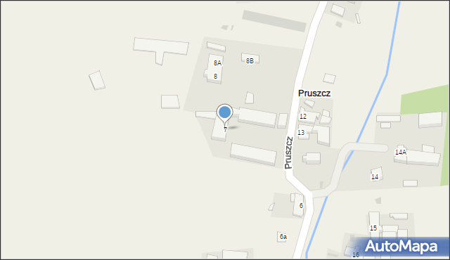 Pruszcz, Pruszcz, 7, mapa Pruszcz