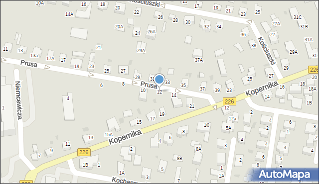 Pruszcz Gdański, Prusa Bolesława, 12, mapa Pruszcz Gdański