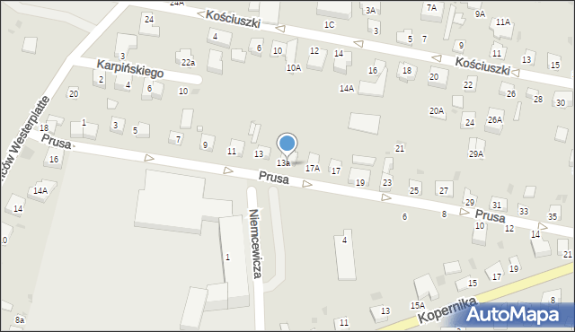 Pruszcz Gdański, Prusa Bolesława, 15, mapa Pruszcz Gdański