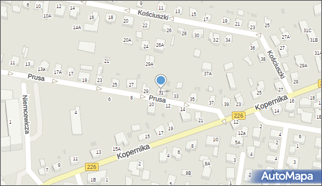 Pruszcz Gdański, Prusa Bolesława, 31, mapa Pruszcz Gdański