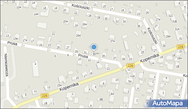 Pruszcz Gdański, Prusa Bolesława, 33, mapa Pruszcz Gdański