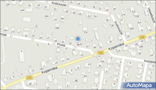 Pruszcz Gdański, Prusa Bolesława, 35, mapa Pruszcz Gdański