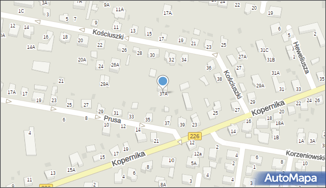 Pruszcz Gdański, Prusa Bolesława, 37A, mapa Pruszcz Gdański