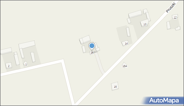 Pruszki, Pruszki, 15, mapa Pruszki