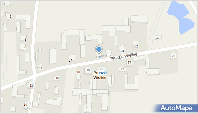 Pruszki Wielkie, Pruszki Wielkie, 20, mapa Pruszki Wielkie