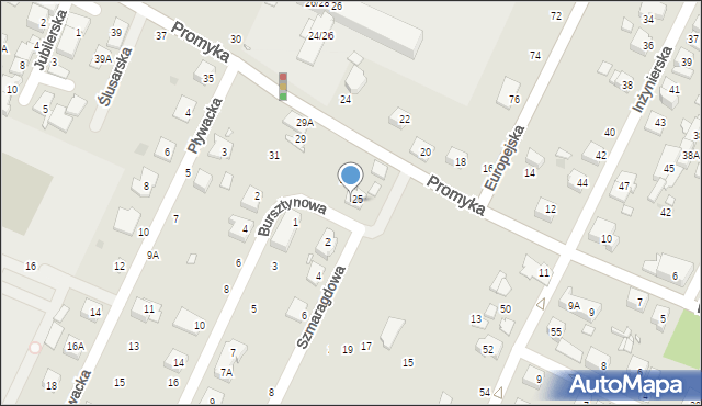 Pruszków, Promyka, 25A, mapa Pruszków