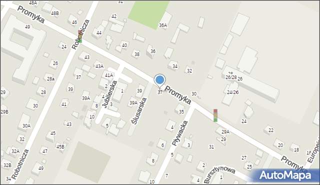Pruszków, Promyka, 37, mapa Pruszków