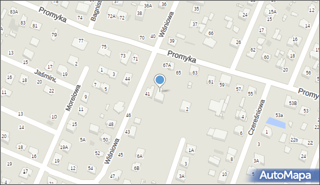 Pruszków, Promyka, 67b, mapa Pruszków