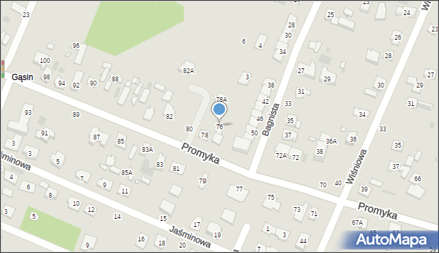 Pruszków, Promyka, 76, mapa Pruszków