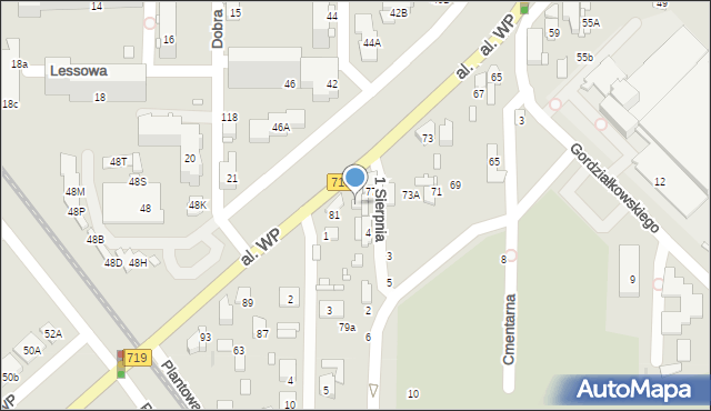 Pruszków, Prusa Bolesława, 79, mapa Pruszków