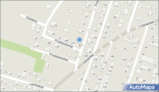 Pruszków, Przedszkolna, 10, mapa Pruszków