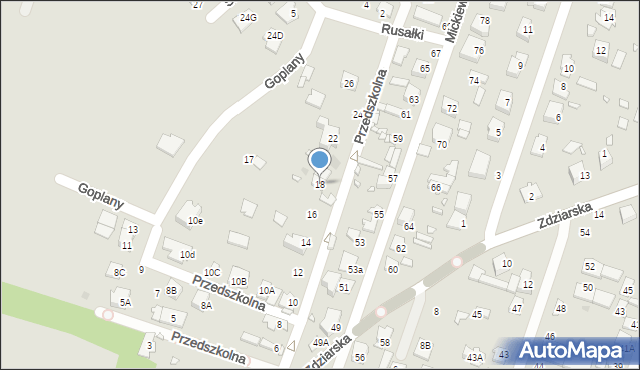 Pruszków, Przedszkolna, 18, mapa Pruszków