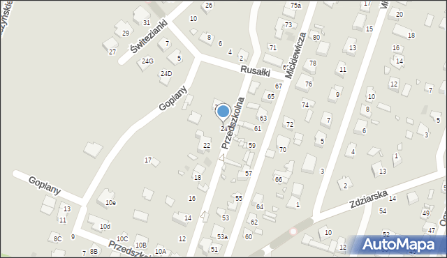 Pruszków, Przedszkolna, 24, mapa Pruszków