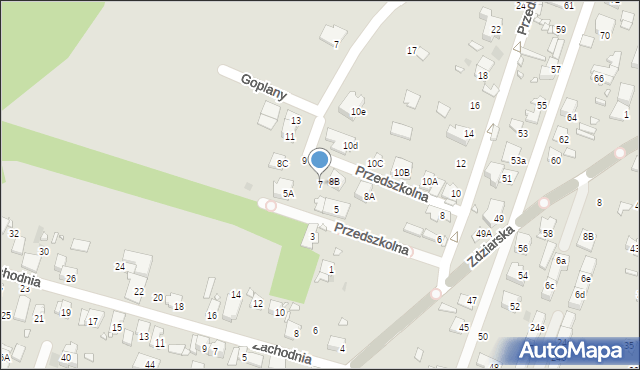 Pruszków, Przedszkolna, 7, mapa Pruszków