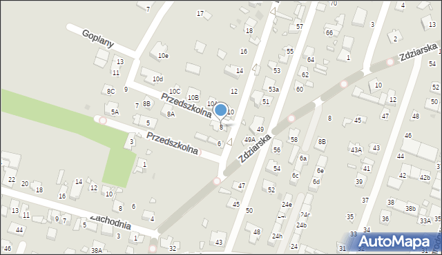 Pruszków, Przedszkolna, 8, mapa Pruszków