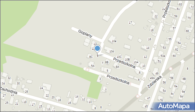 Pruszków, Przedszkolna, 9, mapa Pruszków