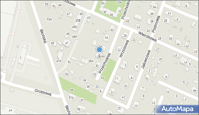 Pruszków, Przechodnia, 37, mapa Pruszków
