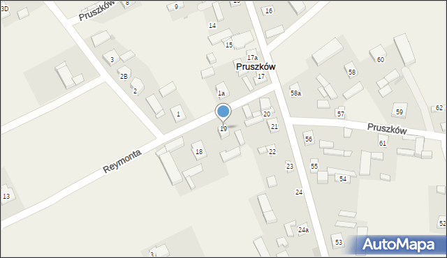 Pruszków, Pruszków, 19, mapa Pruszków