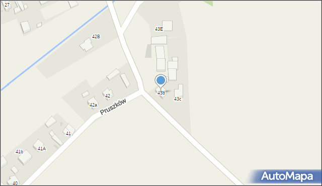 Pruszków, Pruszków, 43b, mapa Pruszków